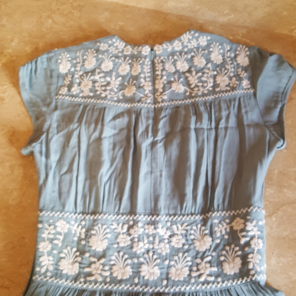 French Blue Embroidered Del Rio - Picture 3 of 7